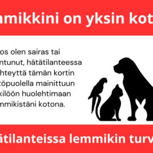Lemmikin turvakortti